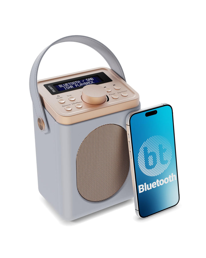 MAJORITY Little Shelford DAB Plus Radio | Küchenradio UKW mit Bluetooth | Radio Batteriebetrieben mi