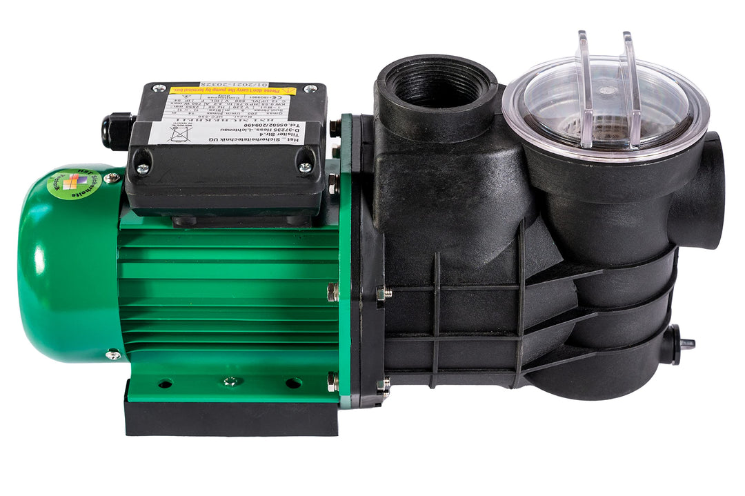 HST Leis Poolpumpe 12m3, 12000 Liter/Std, 550 W I Erweiterbare Filterpumpe mit geringer Energieaufna