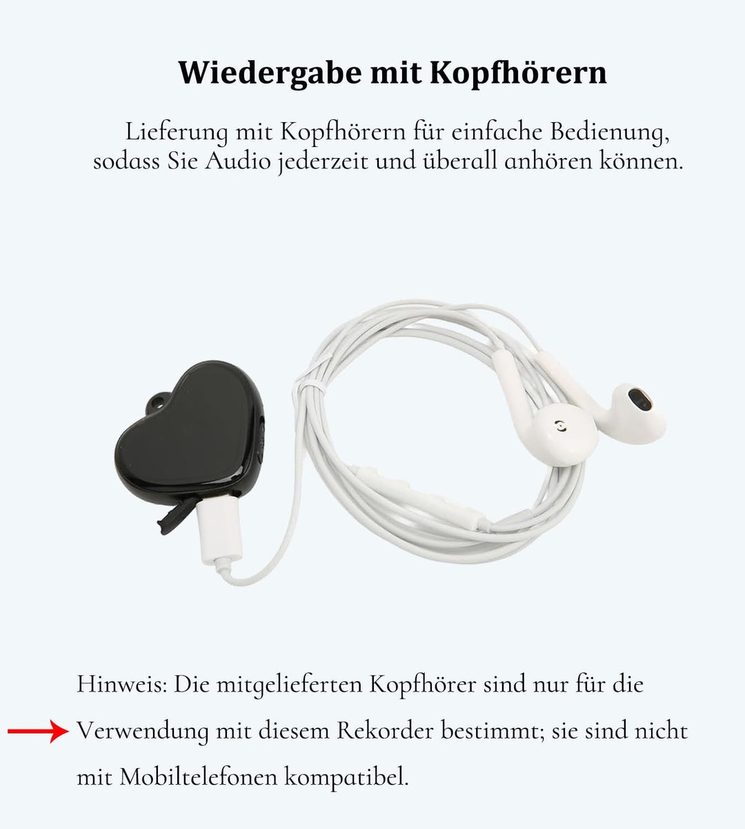 16G Mini abhörgerät Micro Diktiergerät mit Voice Activated Micro Halskette Recorder digital Voice Re