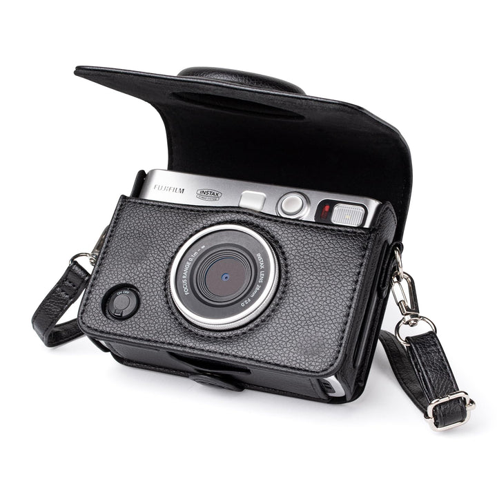 MUZIRI KINOKOO Mini EVO Hülle Kompatibel für Fuji Instax Mini EVO Instant Camera mit PU Leder Lychee
