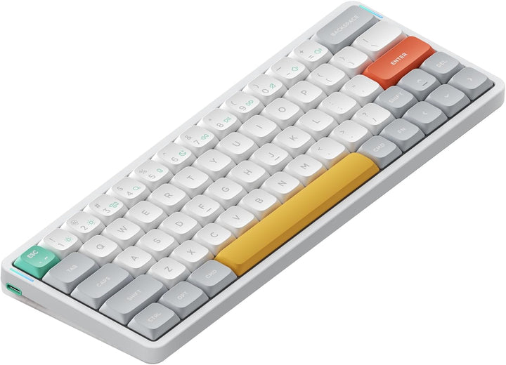 nuphy Air60 v2 Mechanische Tastatur QMK/VIA, 60% Low Profile Kabellose Tastatur, Bluetooth 5.1, 2.4G