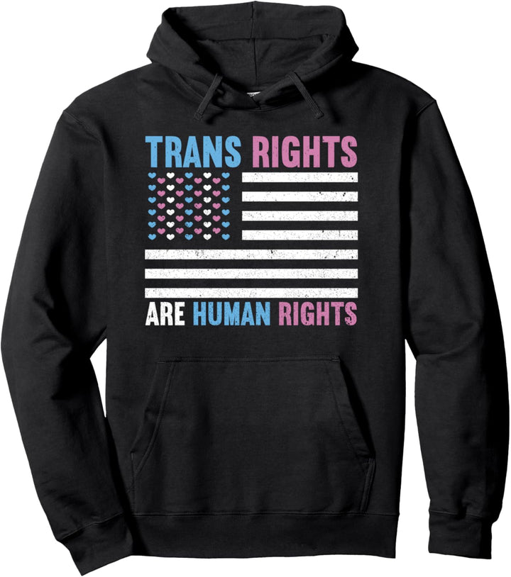 Trans Rights Are Human Rights | Lesben Lustiges Pride Month Pullover Hoodie