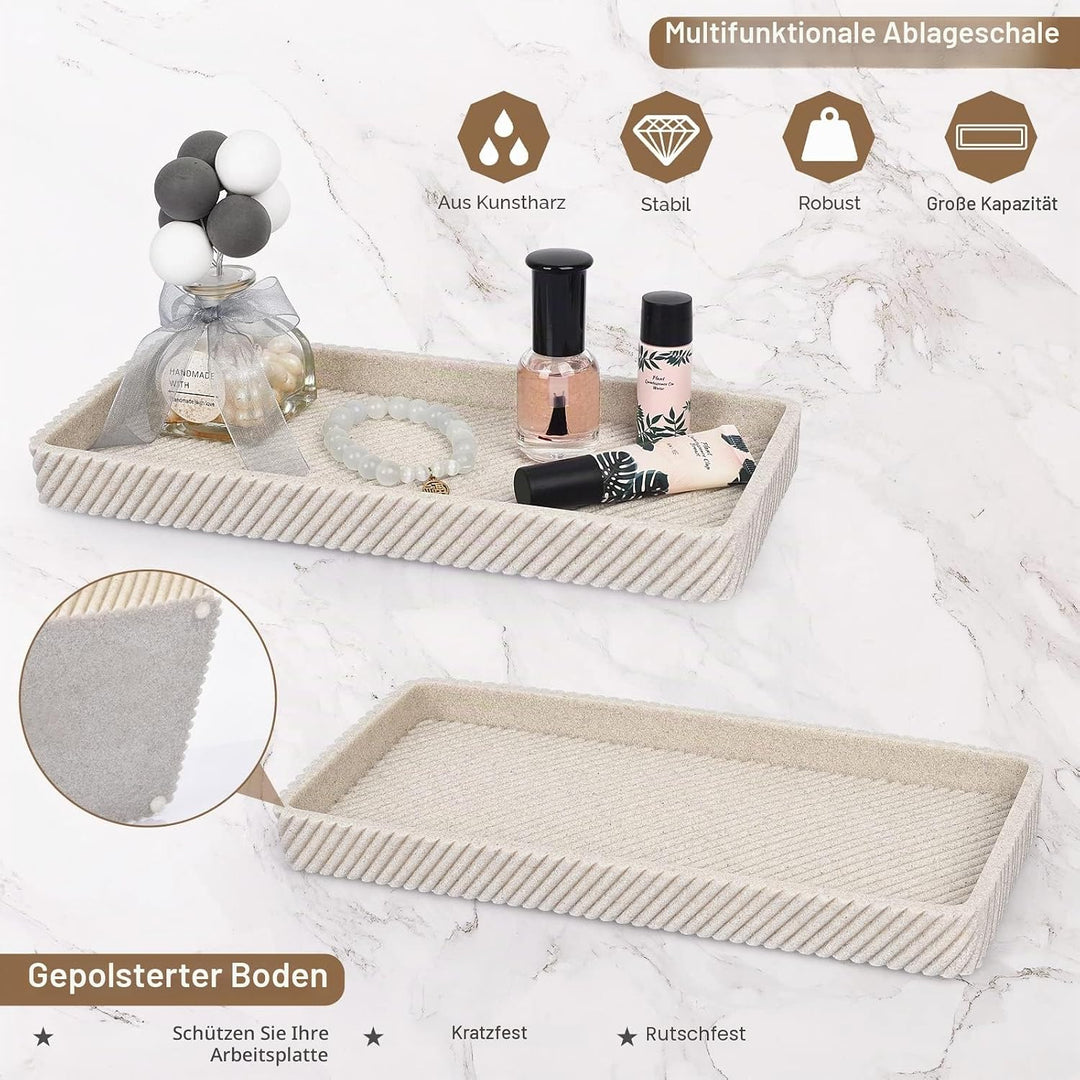 Badezimmer-Zubehör-Set, 4-teilig, Lotion-Seifenspender, Zahnbürstenhalter, Qtip-Halter, Schminktisch