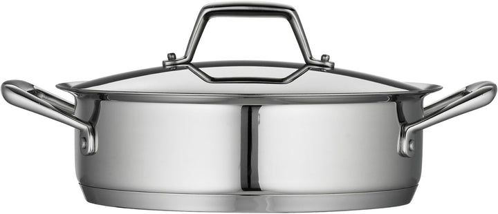 Tramontina Gourmet Prima Edelstahl-Kasserolle, induktionsfertig, schlagfest, dreischichtiger Boden,
