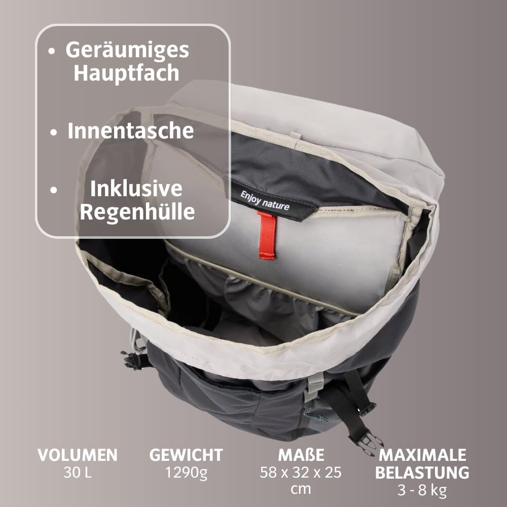 VAUDE Rucksaecke30-39L Brenta 30 Einheitsgrösse Schwarz, Einheitsgrösse Schwarz