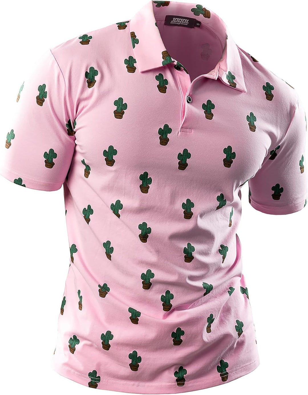 JOGAL Herren Golf Poloshirts Kurzarm Floral Sommer Freizeithemd Regular Fit Sport Outdoor Polo Tshir