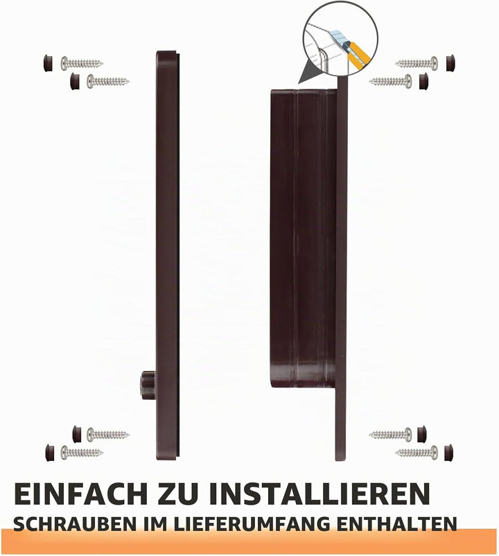 PETLESO 4-Wege-Katzenklappe Klassische Katzentür, Leise Haustiertür mit Magnet, Winddicht und Regend