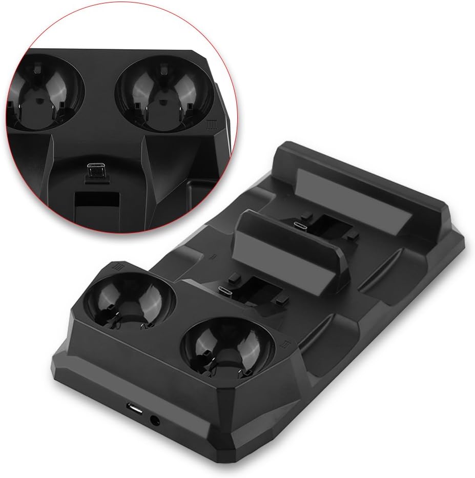 Ladestation für PS Move Controller 4 in 1 Schnellladestation Ladestation Ständer für PS Move/Control