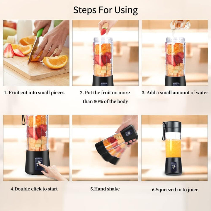 Tragbarer Mixbecher, elektrischer USB-Entsafter, Mini-Mixer, tragbarer Mixer für Shakes und Smoothie