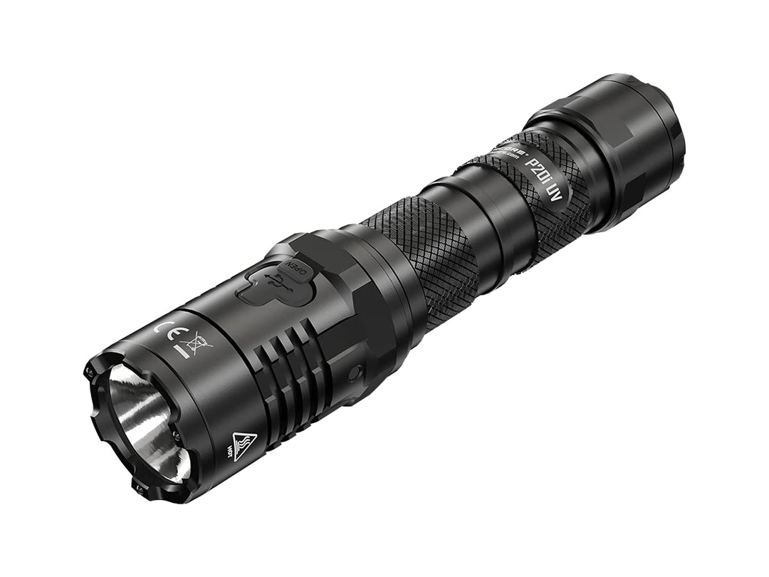 Nitecore Taschenlampe P20i UV - Taktische Akku-Taschenlampe mit 1.800 Lumen & UV-Licht - USB-C aufla