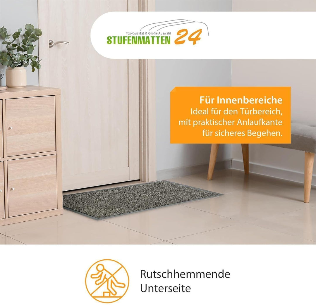 Kettelservice-Metzker® Schmutzfangmatte | Sauberlaufmatte | versch.Farben & Grössen | beige-schwarz