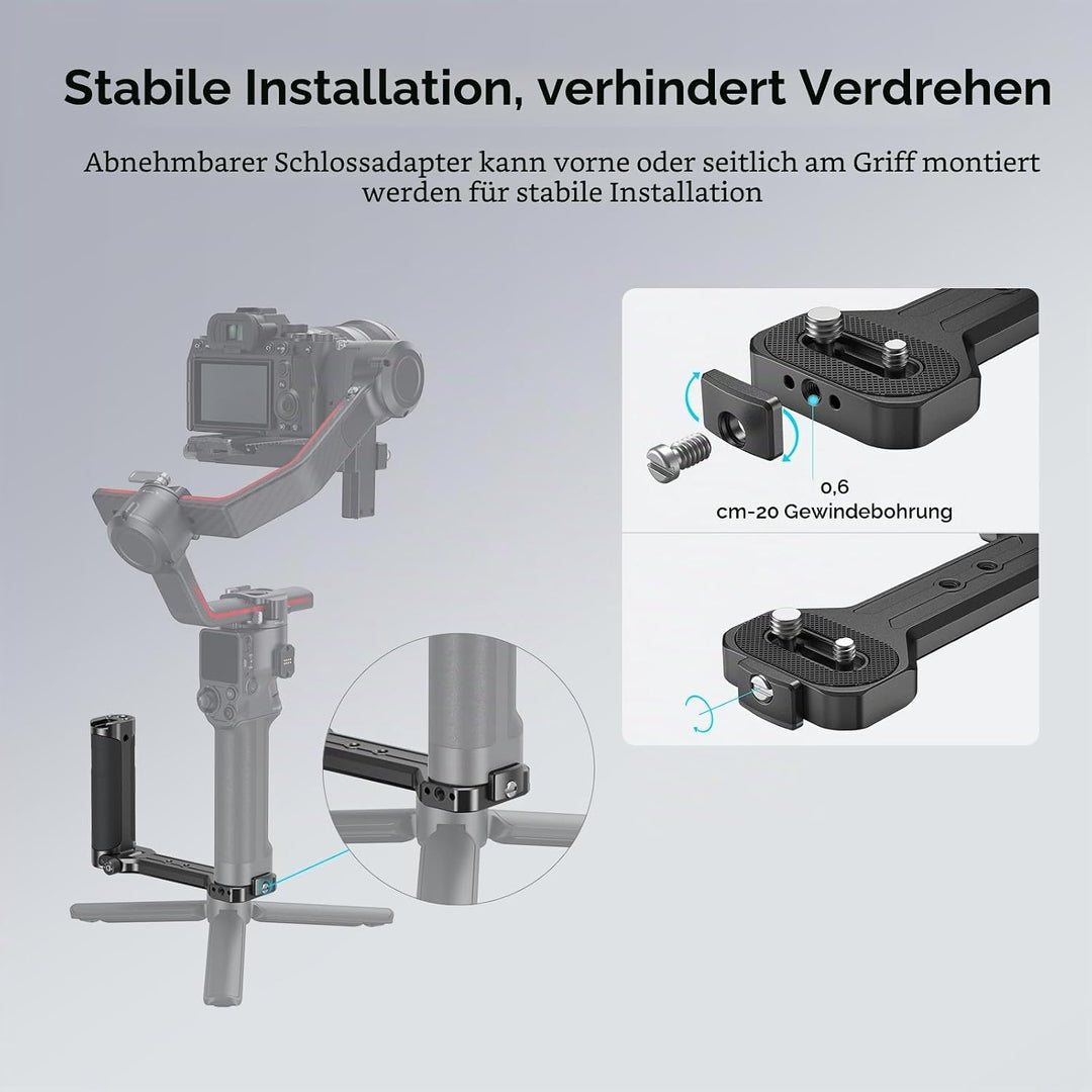 SMALLRIG Side Handle Seitengriff für DJI Ronin-S/SC / RS2 / RSC2 / RS 3 / RS 3 Pro/RS 3 Mini & ZHIYU