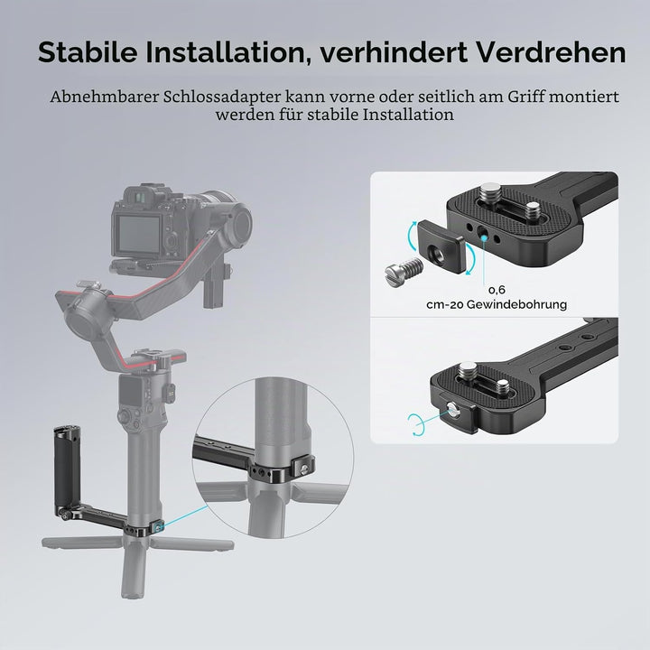 SMALLRIG Side Handle Seitengriff für DJI Ronin-S/SC / RS2 / RSC2 / RS 3 / RS 3 Pro/RS 3 Mini & ZHIYU