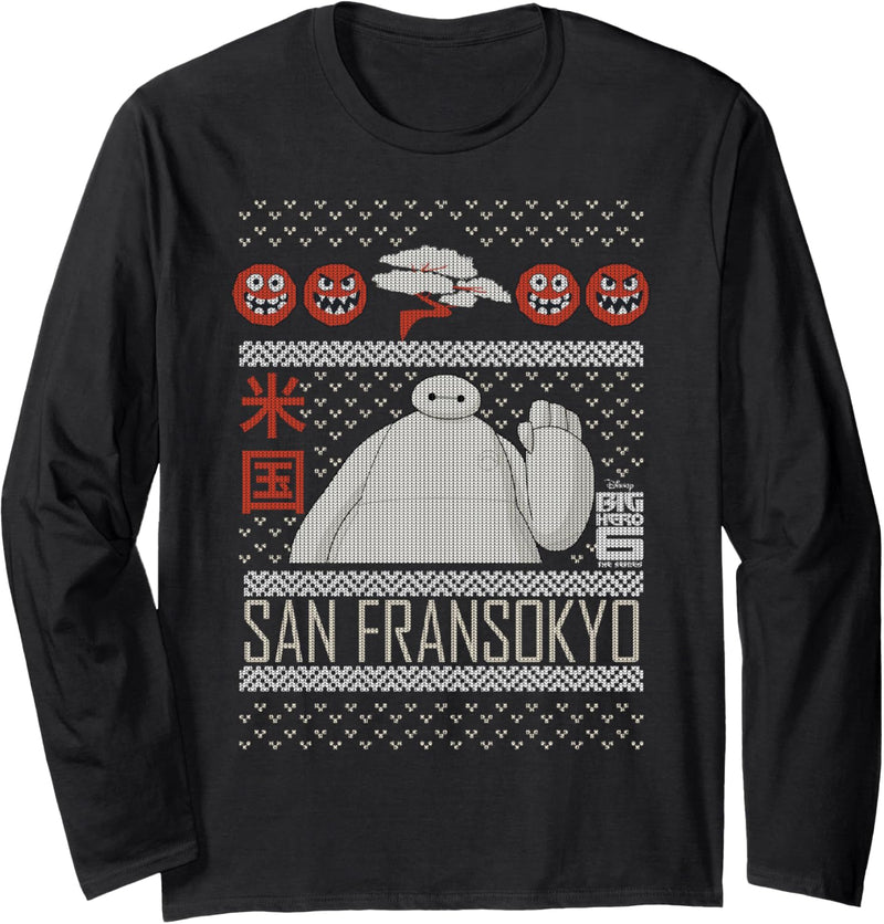 Disney Big Hero 6 TV Series Baymax San Fransokyo Sweater Langarmshirt