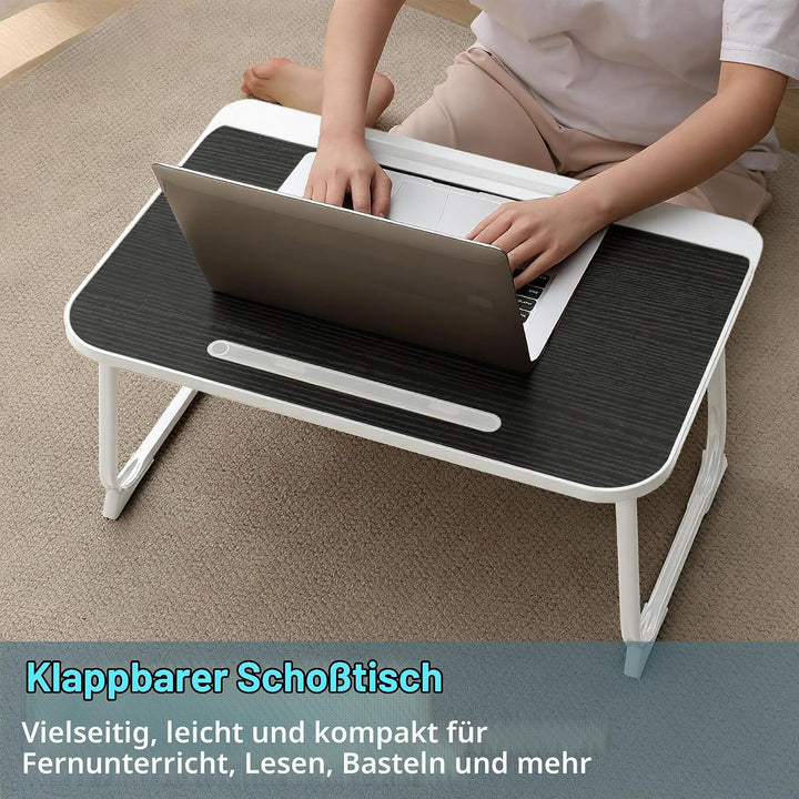 Laptop Bett Schreibtisch, Laptoptisch für Frühstück im Bett, Arbeit, Homeoffice, Laptopständer für S