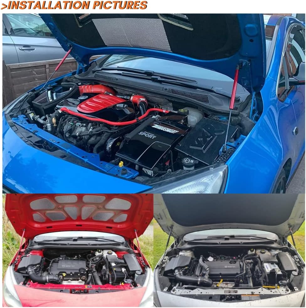 JINGLINGKJ für Astra J MK6 2009-2014 Motorhaube vorne Haubenstreben modifizieren Gasdruckfedern Gasf