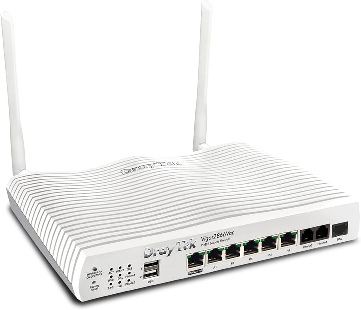 DrayTek Vigor 2866Vac - G.Fast Dual-WAN Modem Security VPN Firewall Router, Vigor 2866Vac