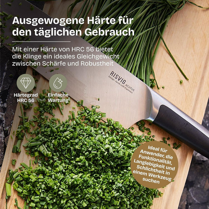 18 cm Gemüsemesser Acutus – Leichtes Küchenmesser für hartes Gemüse und Kohl – Ergonomisches Design