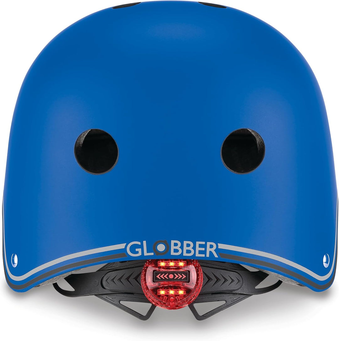 Globber Unisex Jugend Helm Primo Lights, blau, one Size