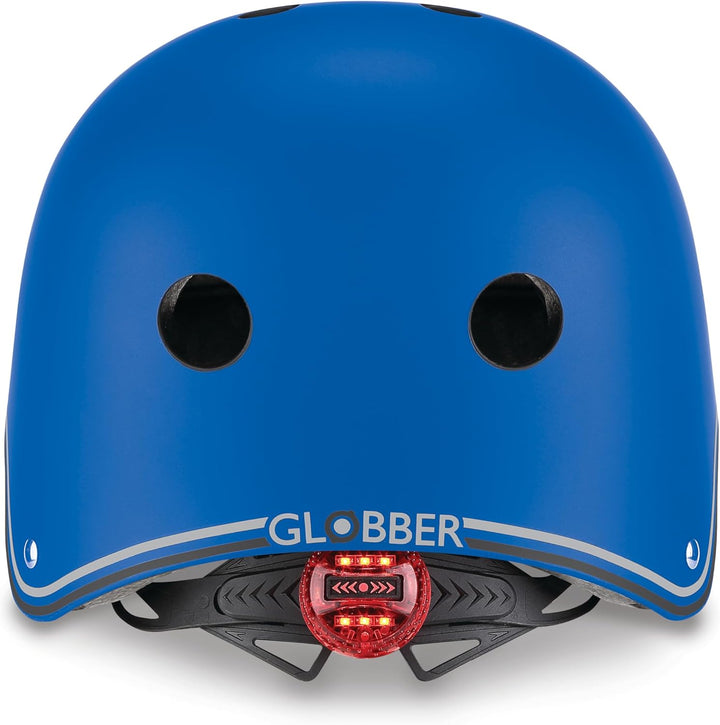 Globber Unisex Jugend Helm Primo Lights, blau, one Size