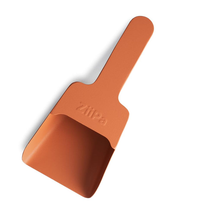ZiiPa • Pelletschaufel • Melfa • Robust • pulverbeschichteter Stahl • Ergonomischer Griff Terrakotta