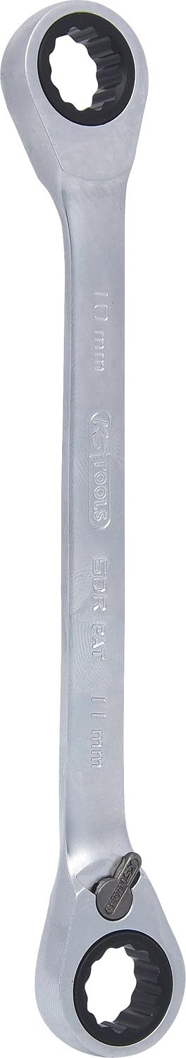 KS Tools 503.4573 GEARplus Doppel-Ratschenringschlüssel umschaltbar 10x11mm, 10x11mm