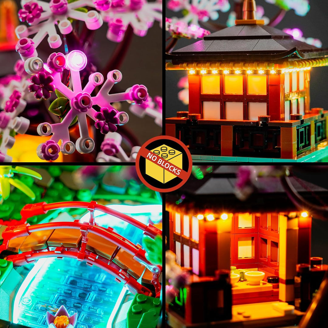 Led Licht Set für Lego 10315 Icons Garten der Stille (Kein Lego), Dekorationsbeleuchtungsset für Leg