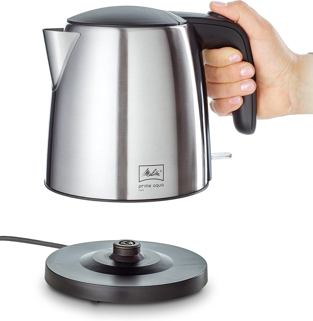 Wasserkocher - MELITTA - Prime Aqua mini, Edelstahl, 1,0 L, 2200 W, handliche Grösse, 1018-07 Edelst