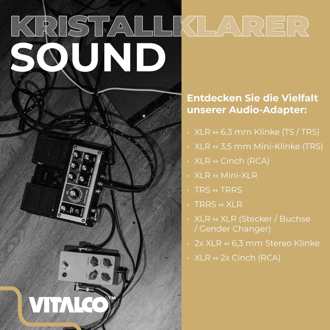 XLR Stecker auf XLR Buchse 15cm Kabel Mikrofon Adpter 3 Polig Männlich auf Weiblich XLR Female 1x XL