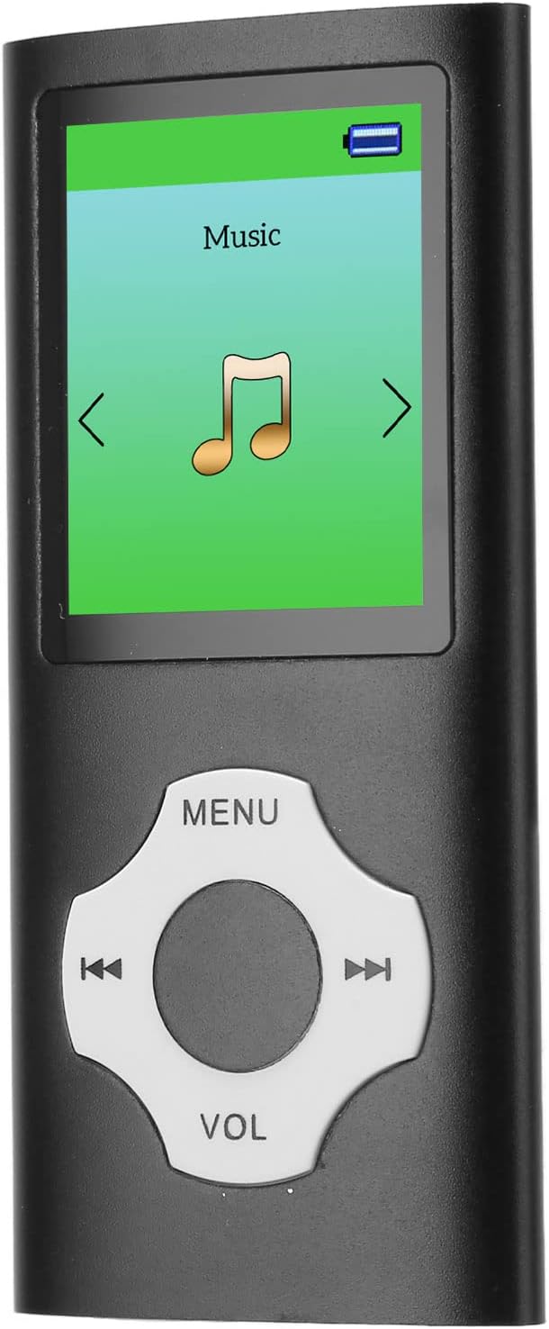 MP3-Player Unterstützt 64G TF-Karte, Tragbarer HiFi-Musikplayer mit Diktiergerät, UKW-Radio, Fotobet