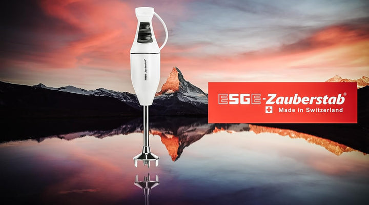 ESGE Zauberstab 90120 M 100 Design weiss, Stabmixer, Pürierstab, 2 Stufen bis 10.000 U/Min, ergonomi
