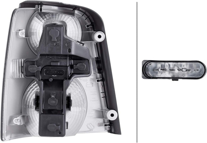 HELLA 2SK 009 477-101 Heckleuchte - Glühlampe - schwarz - rechts - für u.a. VW Touran (1T1, 1T2), Re