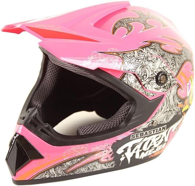 Kinder Crosshelm Mejia – Motorradhelm für Kinder, ABS-Schale, robuster Kinderhelm für Downhill, Quad