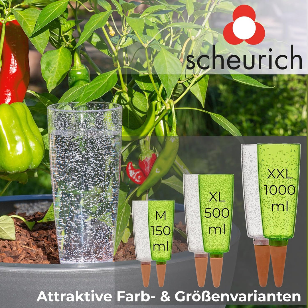 Scheurich Copa XL Bewässerung Wasserspender Bewässerungskugel grün transparent 5, 5