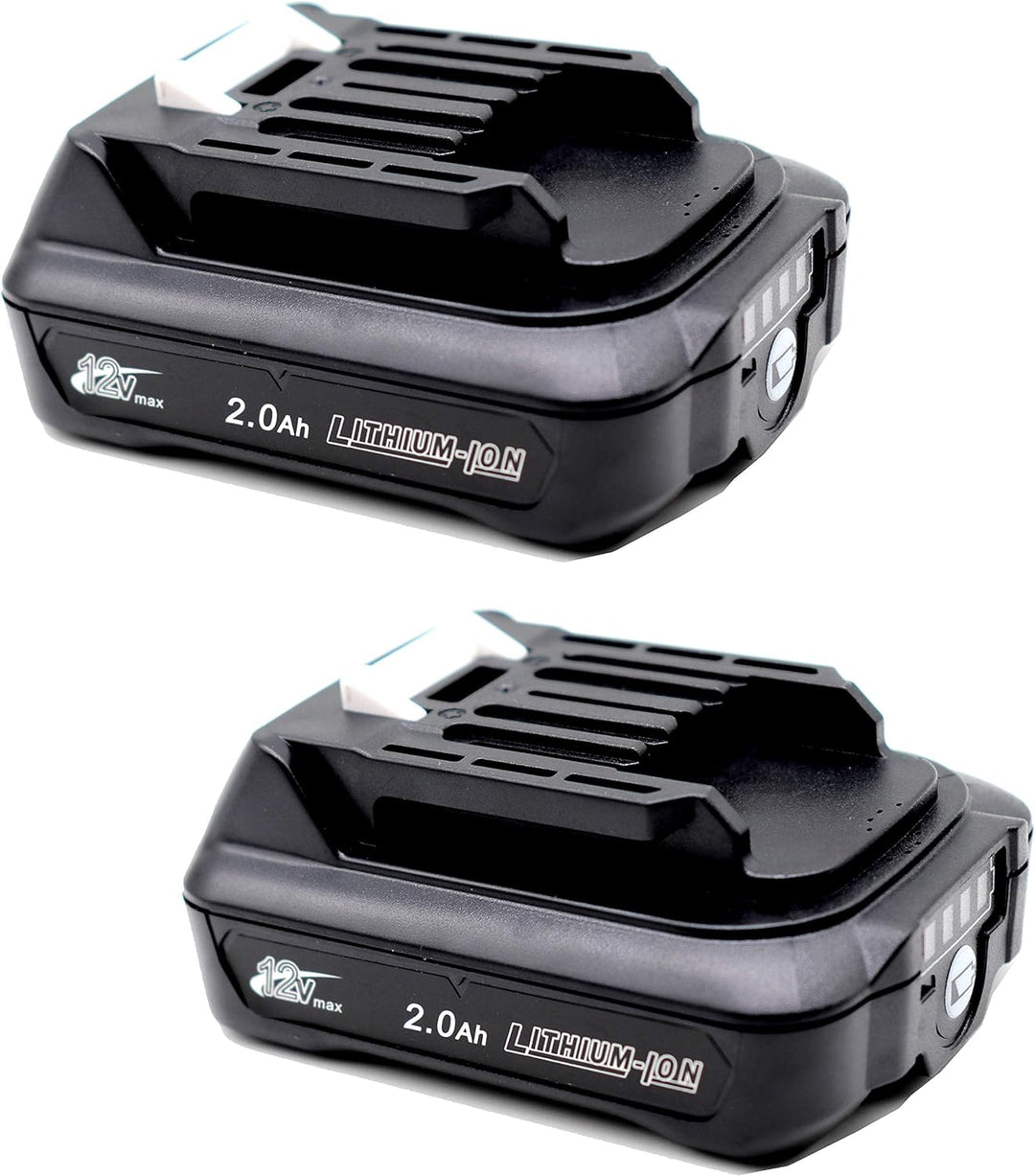 FengWings® 2 Stück BL1021B Akku，12V 2,0Ah Ersatzakku für Makita 12V Akku BL1021B BL1016 BL1041B 1973