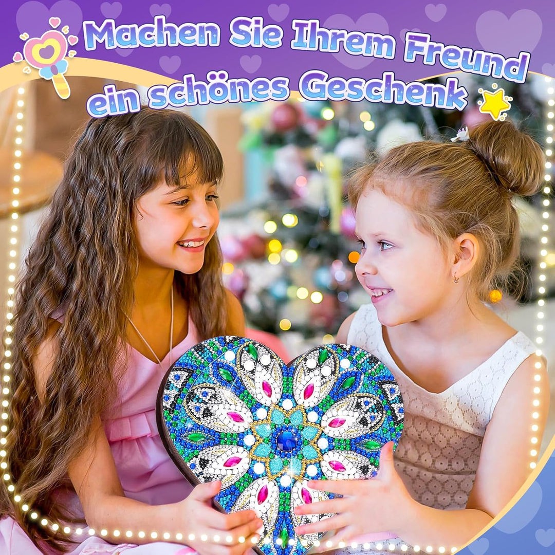 Geschenke für Mädchen 6 7 8 9 10 Jahre: Bastelset Kinder 5-12 Jahre Geburtstagsgeschenke, Diamond Pa