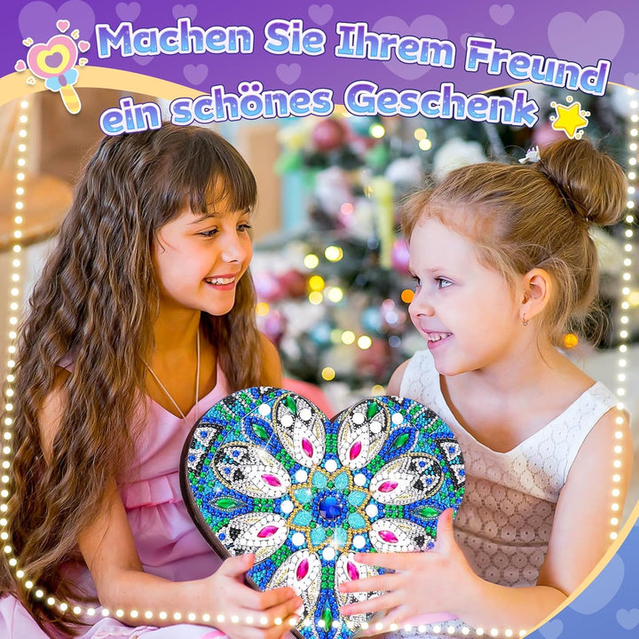 Geschenke für Mädchen 6 7 8 9 10 Jahre: Bastelset Kinder 5-12 Jahre Geburtstagsgeschenke, Diamond Pa