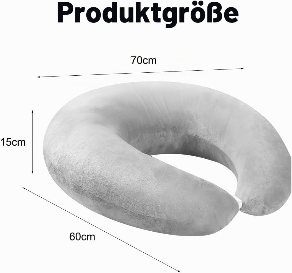 Ergonomisches Kissen, Multifunktion Armstütze, Waschbarer Bezug, U-förmige Beckenkissen, Armstützkis