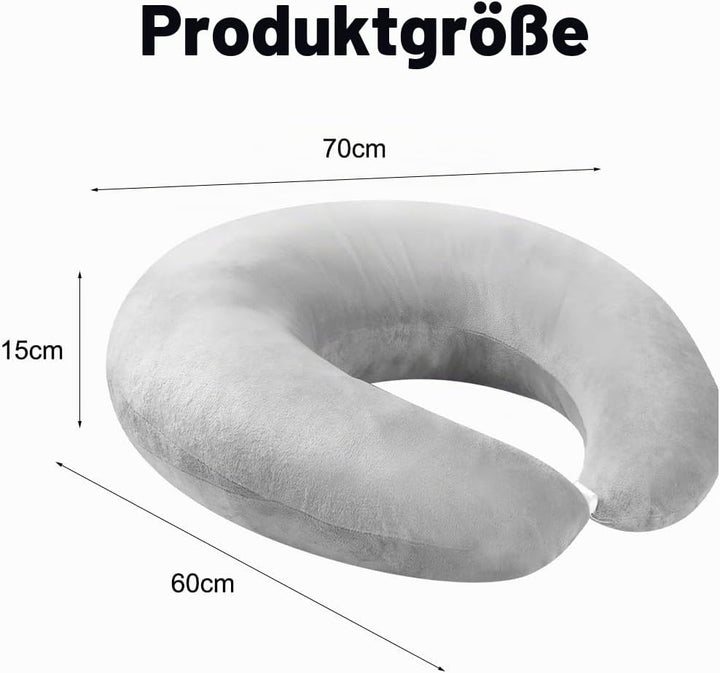 Ergonomisches Kissen, Multifunktion Armstütze, Waschbarer Bezug, U-förmige Beckenkissen, Armstützkis