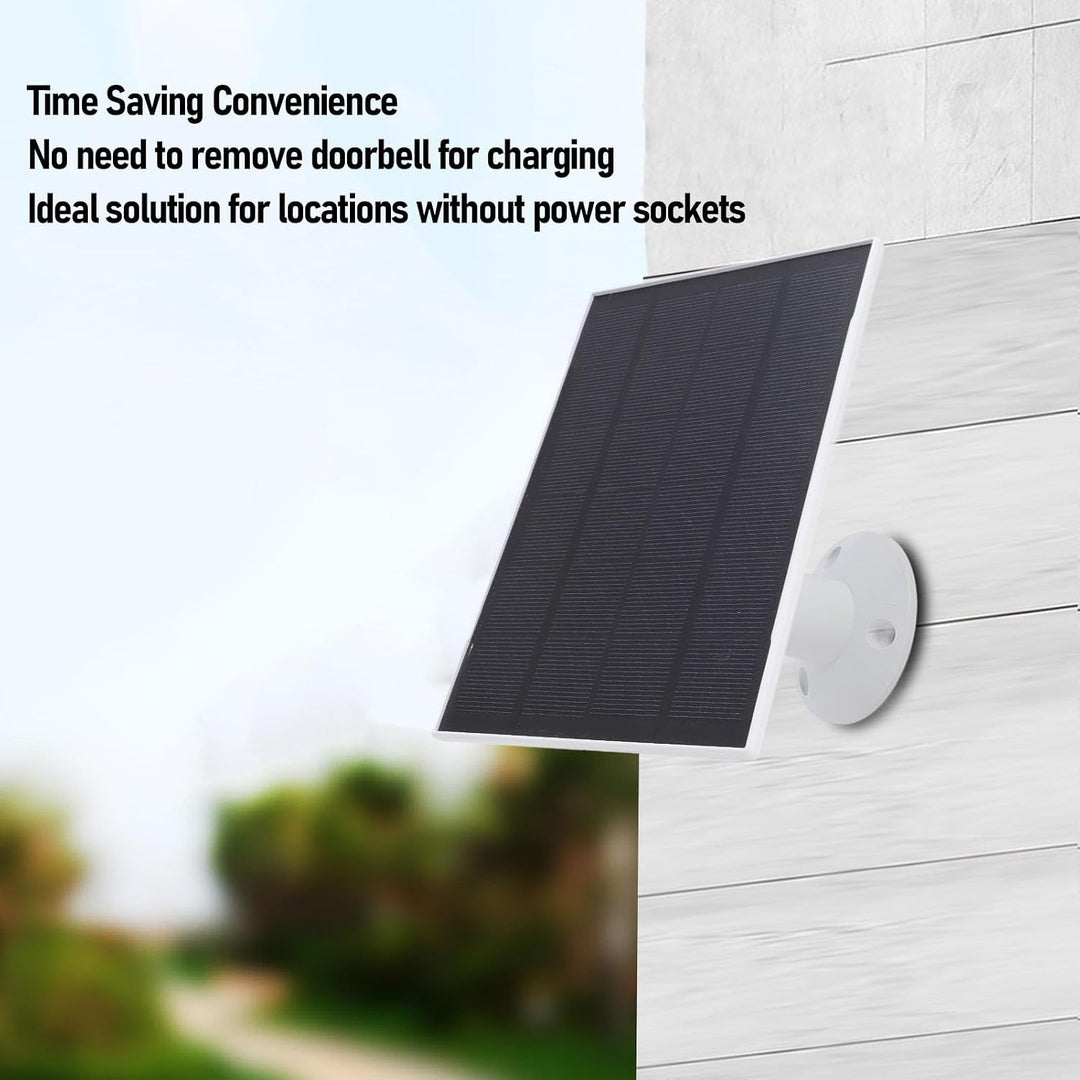 8W Solarpanel für Überwachungskamera, USB C/Micro USB Solar Panel Ladegerät für Vogelfutterkamera/Tü