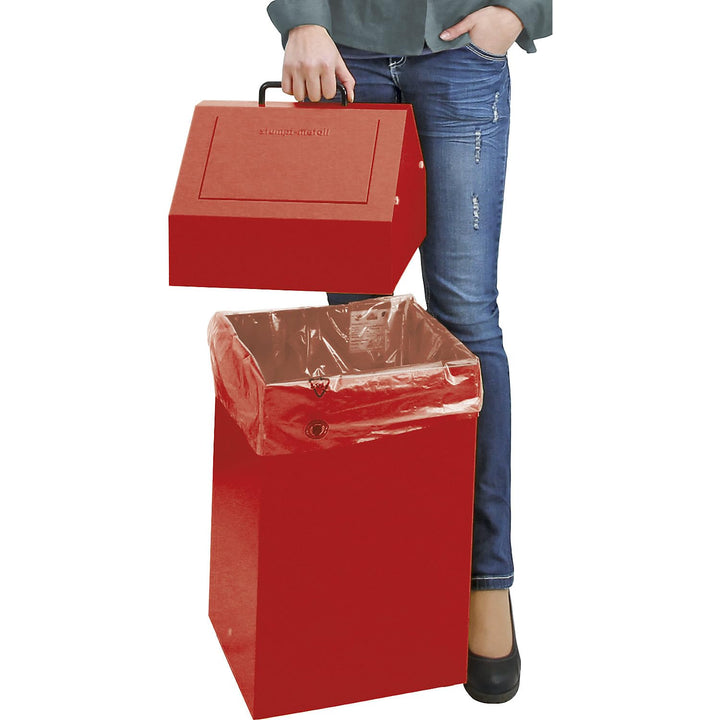 kaiserkraft | STUMPF Wertstoffsammler 45l H650xB330xT310mm feuerrot stationär