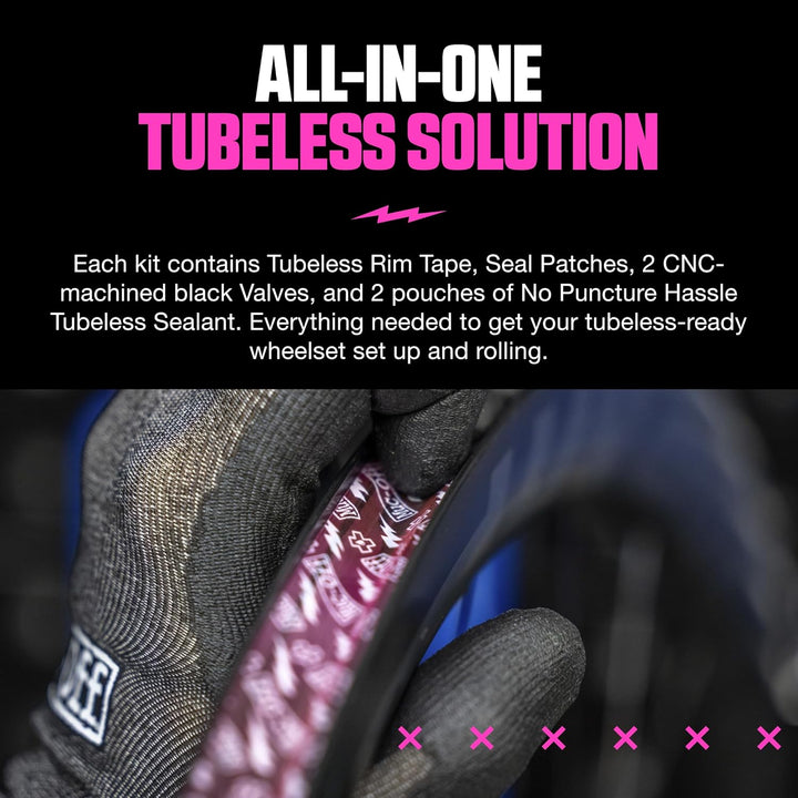 Muc-Off Unisex Ultimate Setup-Kit Für Tubeless-Ready Fahrräder, Strasse/Kies/CX 60 mm Strasse/Kies,