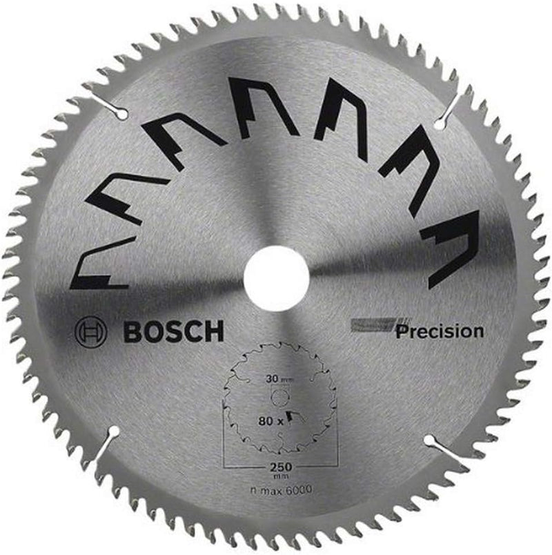 Bosch Accessories Bosch 2609256882 DIY Kreissägeblatt Precision 250 x 2 x 30/,Z80, 250 x 2 x 30/,Z80