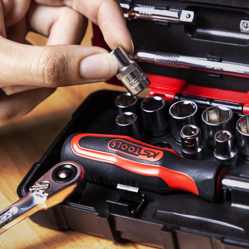 KS Tools 922.0626 922.0626 Ultimate Steckschlüsselsatz, 1/4 Zoll, 27-teilig Steckschlüsselsatz und Z