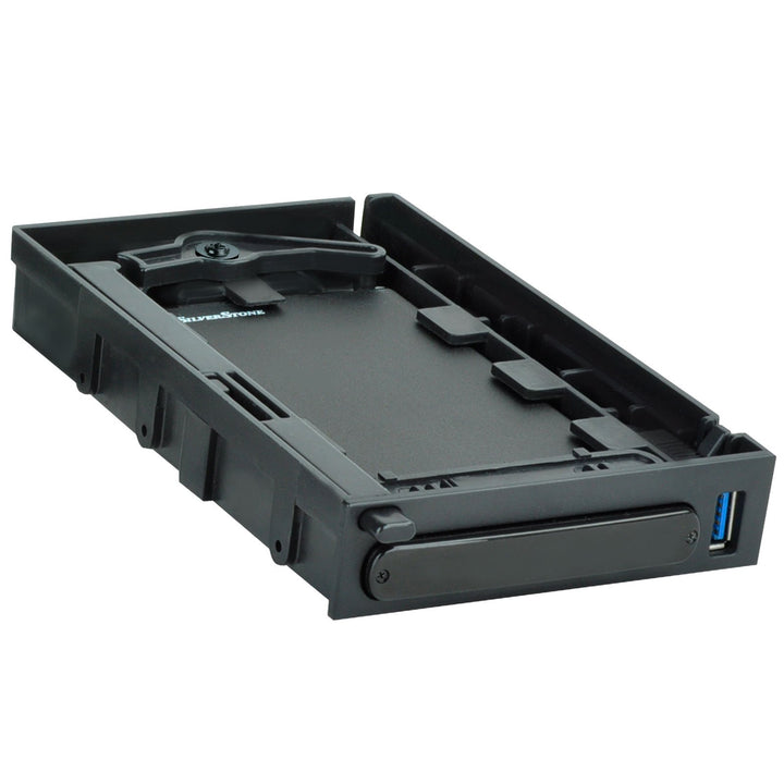 SilverStone SST-MS06B - Mobiles 3,5" Super-Speed Aluminium-Festplatten-Gehäuse mit Hot-Swap-Laufwerk