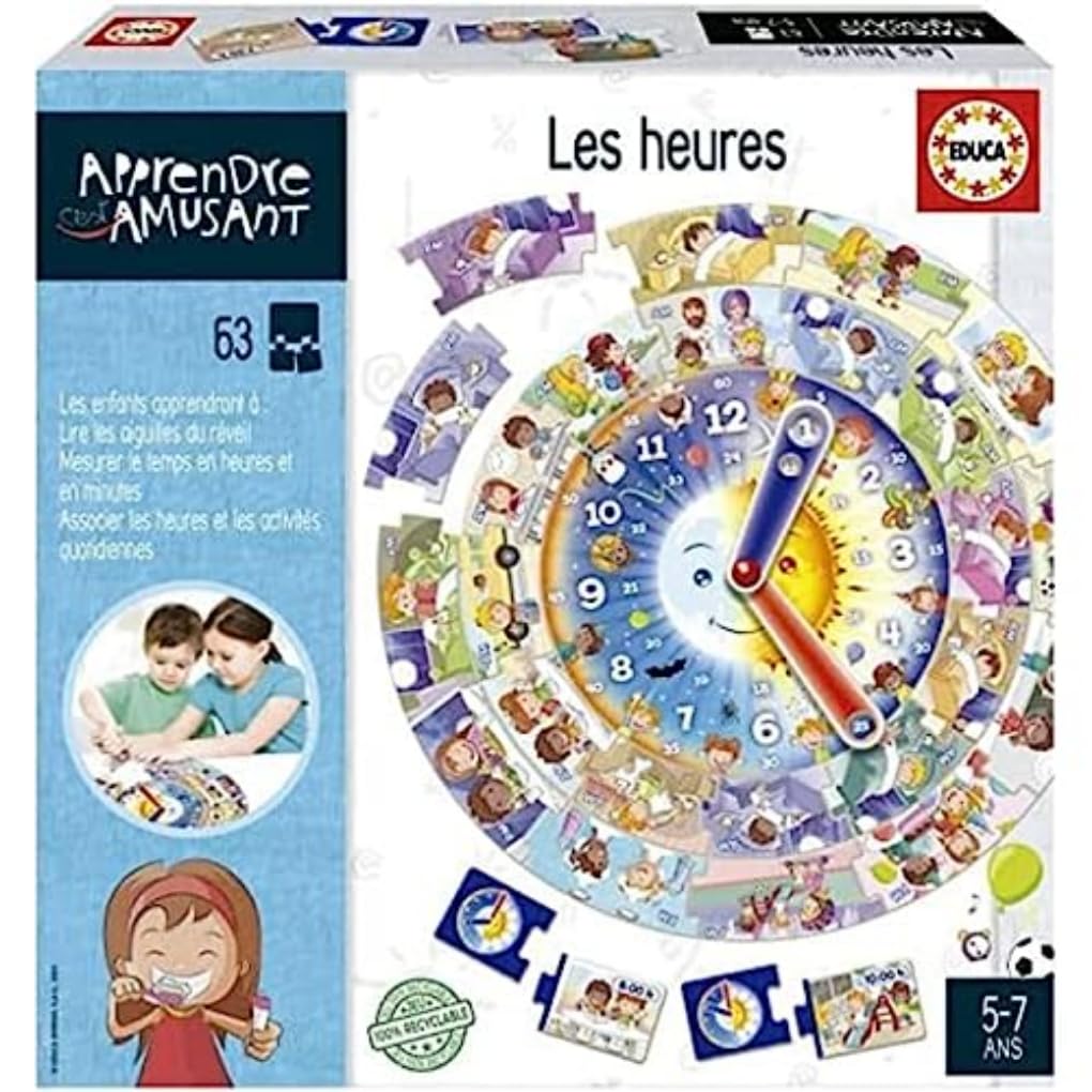 Educa - Learning is Spass: The Hours, Lernspiel für Kinder ab 5 Jahren, die Lernen, die Zeit zu lese