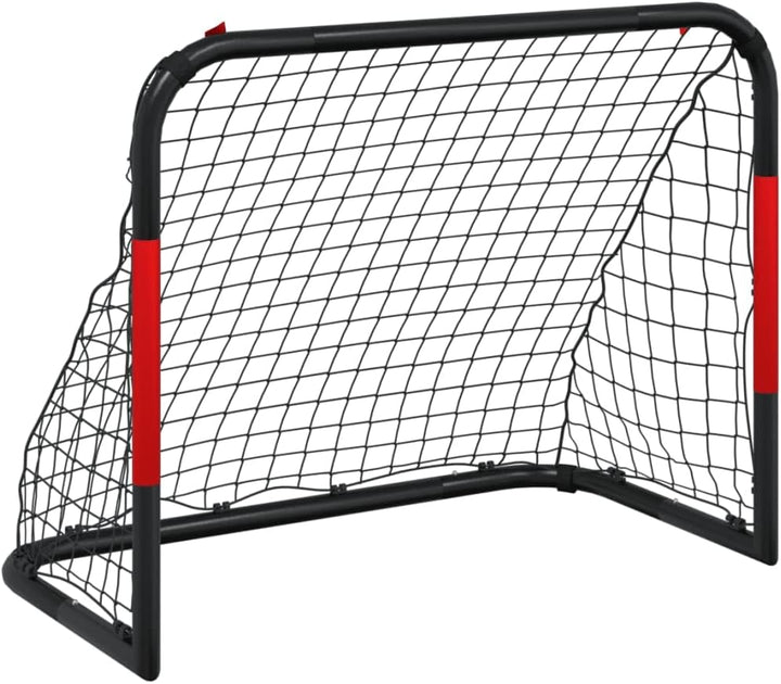 Fussballtor 90x48x71 cm für Garten, Stahl Fussballtor mit Netz für Kinder und Erwachsene, Robustes T