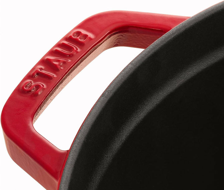 STAUB Gusseisen Bräter/Cocotte, Rund 30 cm, 8,35 L, Aromaregen Funktion, Für alle Herdarten geeignet