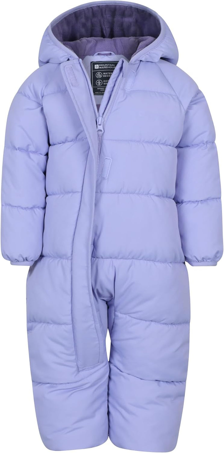 Mountain Warehouse Frosty Kinder Winter Anzug Gefüttert Schneeanzug 6-12 Monate Flieder, 6-12 Monate