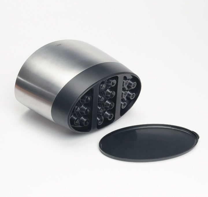 OXO Good Grips Küchenutensilienhalter aus gebürstetem Edelstahl Brushed Utensil Holder Single, Brush